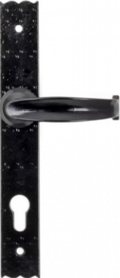 Black Cottage Lever Espag. Lock Set